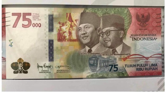 Uang Rp 75 Ribu Khusus untuk Peringatan HUT RI