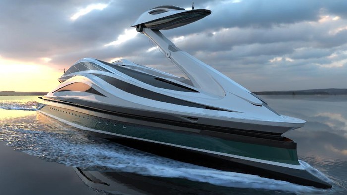 Mencengangkan! Desain Yacht Rp 7,4 T Ini Seperti Angsa yang Anggun
