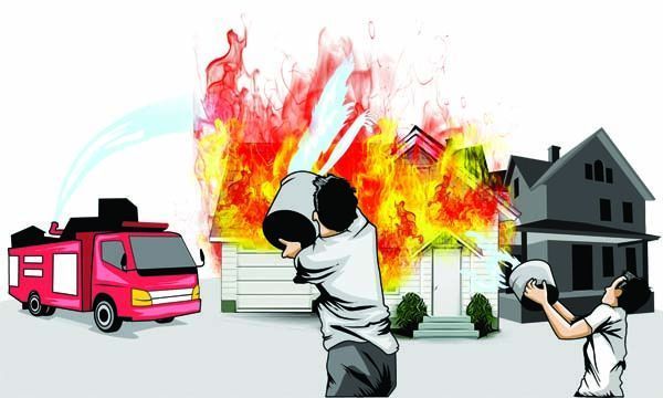 Innalillahi, Kebakaran Besar di Kota Pekanbaru Ludeskan Sembilan Unit Rumah