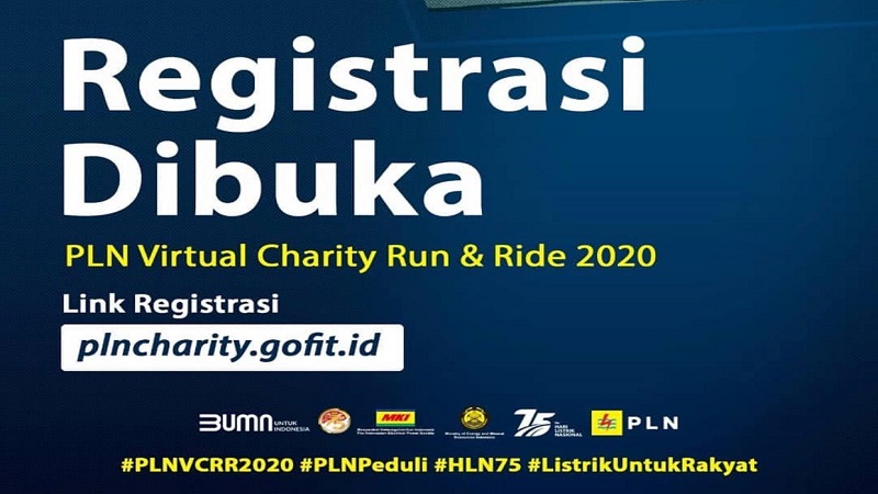 Virtual Charity Run and Ride, Cara PLN Bantu Sambung Listrik Warga Tidak Mampu